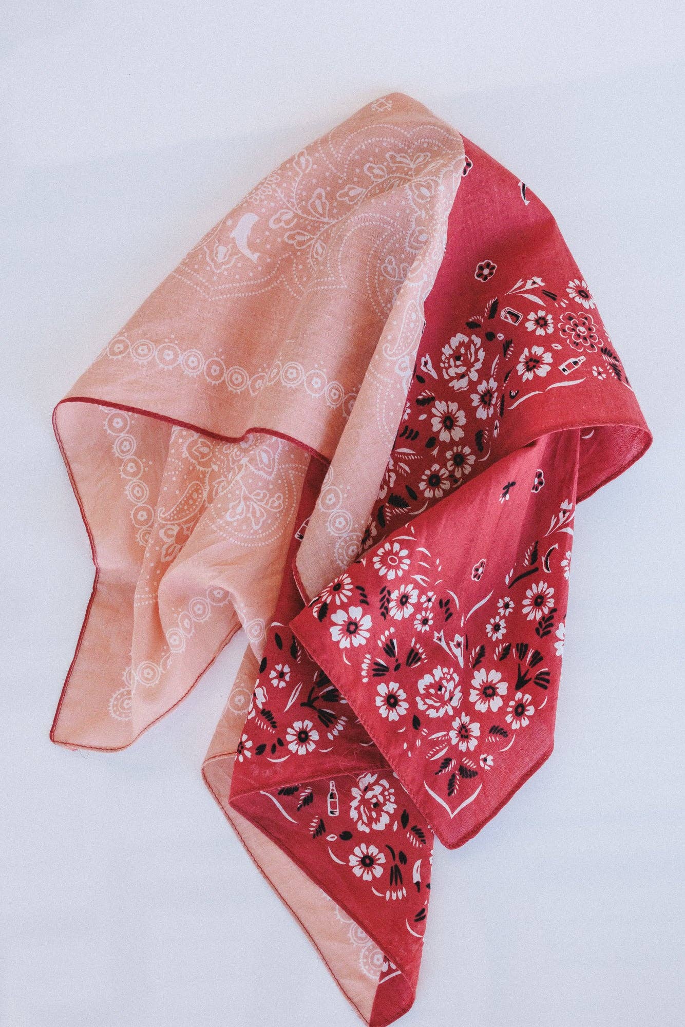 Trail Days Two Tone Floral Bandana