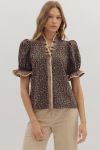 Jolene Top- Leopard (S-2XL)