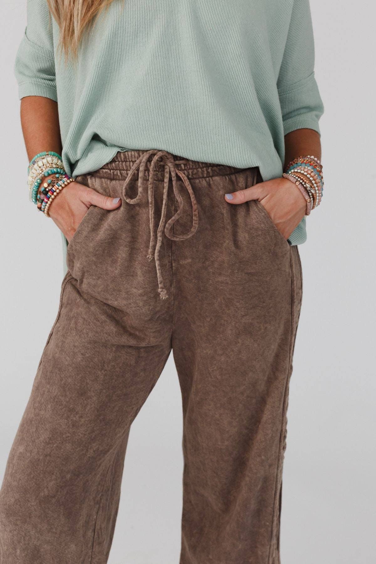 So Comfy Wide Leg Full Pant - Mocha (S-XL)
