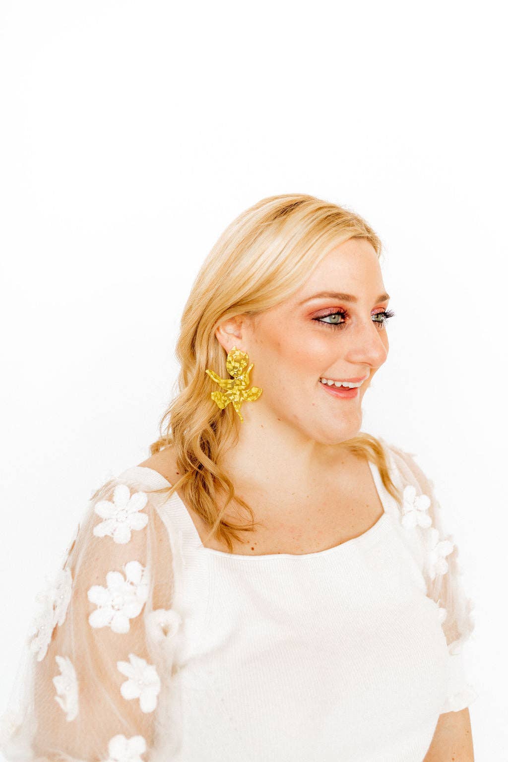Sunshine- Flora Statement Earrings